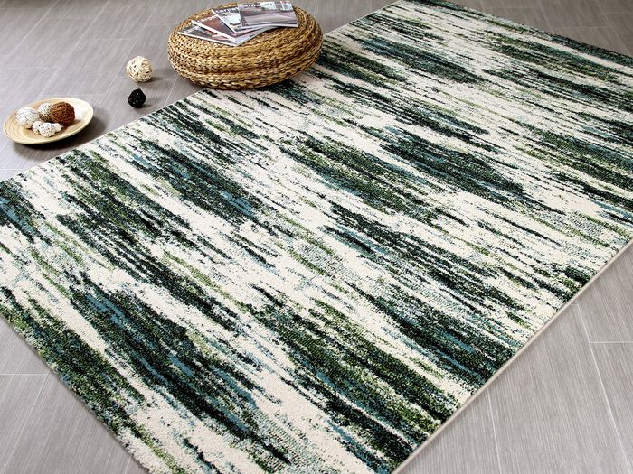 Designer Teppich Arizona Grün Blau Verlauf