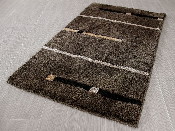 Pacific Badteppich Kabara Braun Streifen in 5 Größen