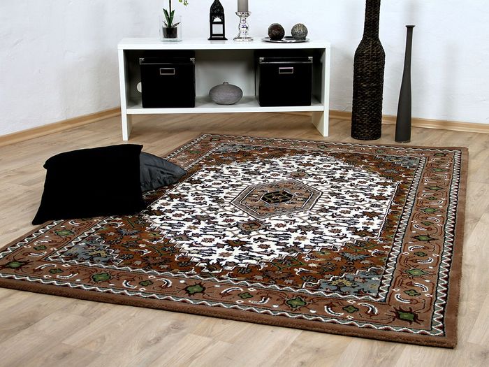 Natur Orientteppich Royal Beige Braun Bidjar