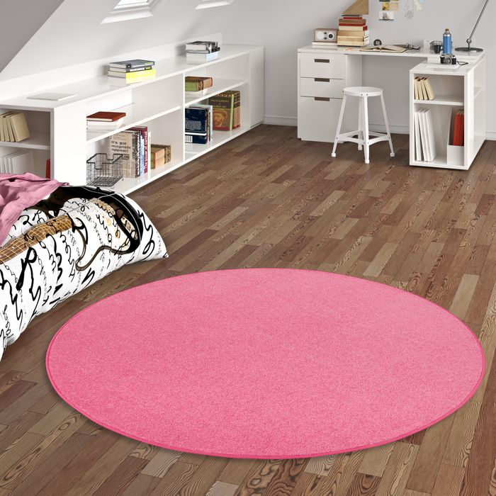 Tapis en Velours Joy Rose Rond