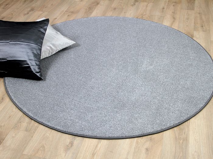 Belini - Tapis velours à poils hauts - Argent Mélange - Rond