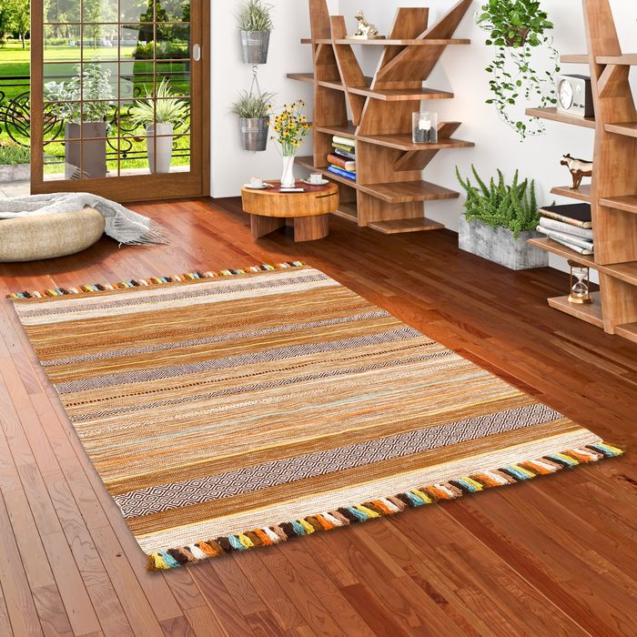 Kelim Kalleen - Tapis naturel - Beige