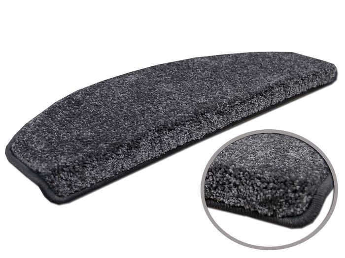 Triumph - Velours tapis marche escalier - Gris (semi-circulaire)