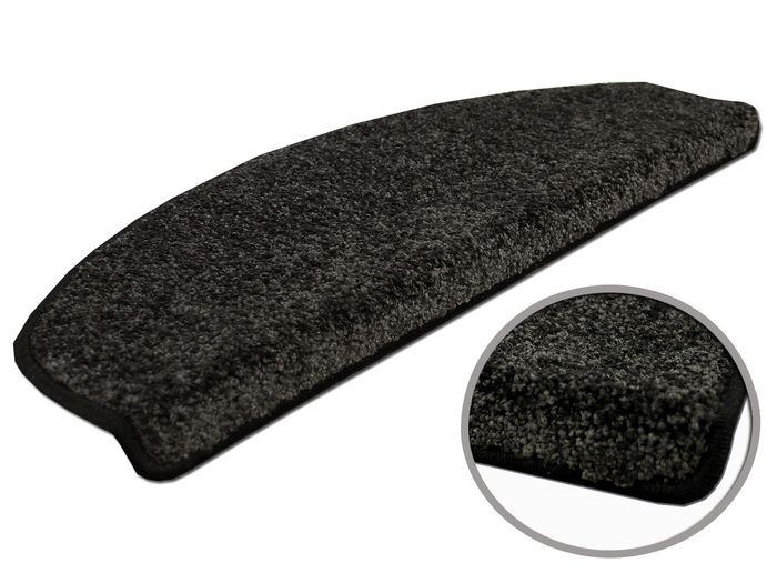 Triumph - Velours tapis marche escalier - Anthracite (semi-circulaire) 