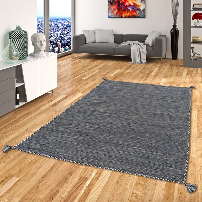 Prico - Tapis kilim naturel - gris