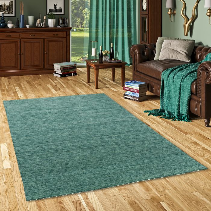 Natur Teppich Indo Gabbeh Ella Mint