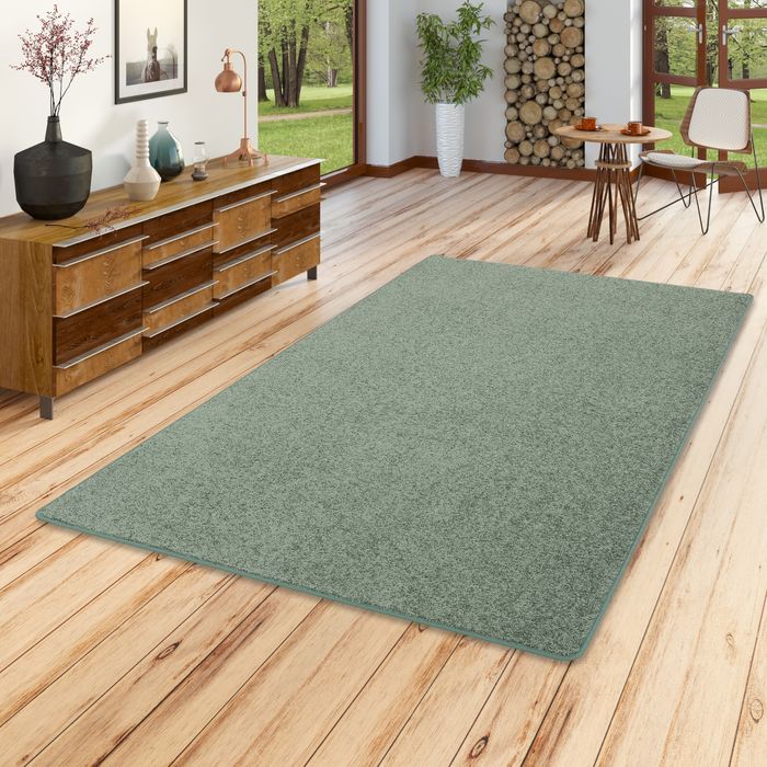 Hochflor Langflor Teppich Cottage Mintgrün