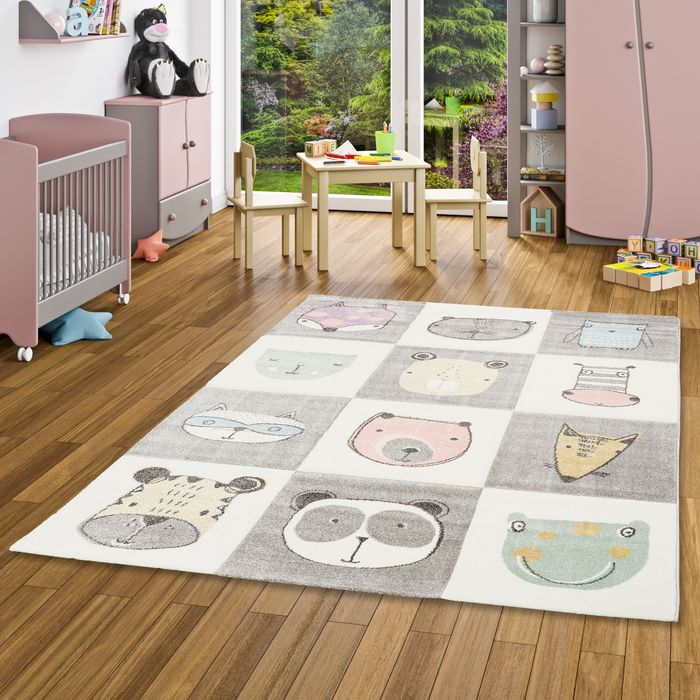 Kinder Teppich Maui Kids Happy Animals Bunt