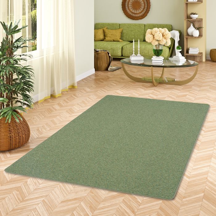 Tapis Bouclé Alma Vert Mélangé