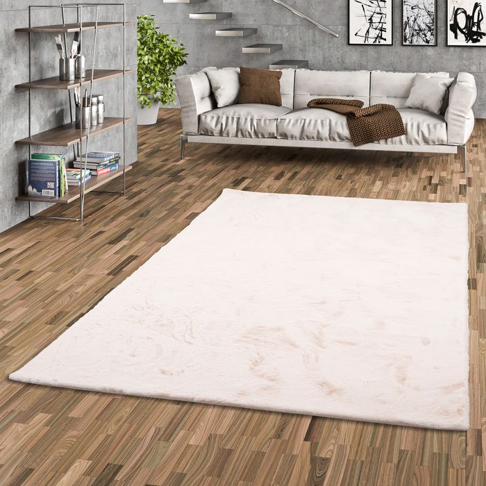 Plush - Tapis de luxe en fourrure synthétique super douce - Crème