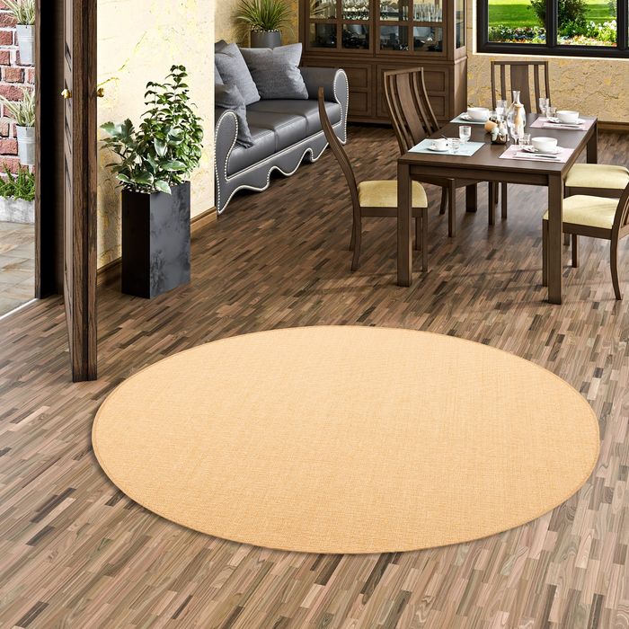 Sisal Natur Teppich Astra Honig Rund