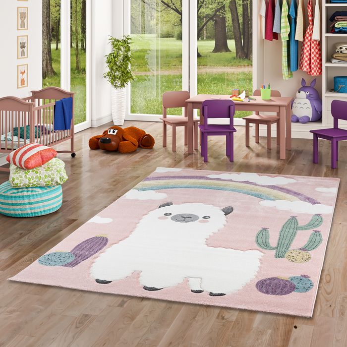 Kinder Teppich Maui Kids Alpaka Wüstenlandschaft Bunt