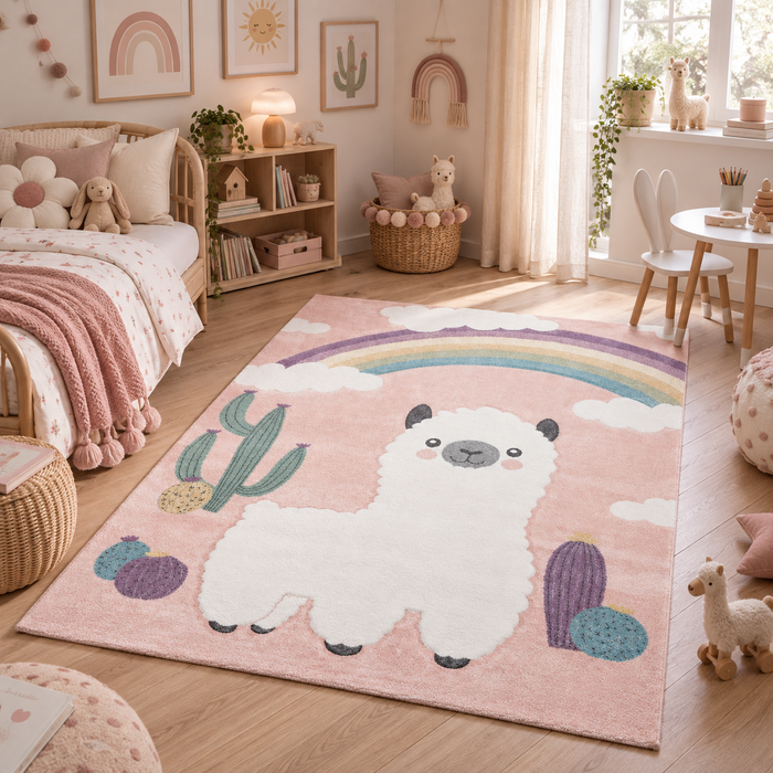 Kinder Teppich Maui Kids Alpaka Wüstenlandschaft Bunt