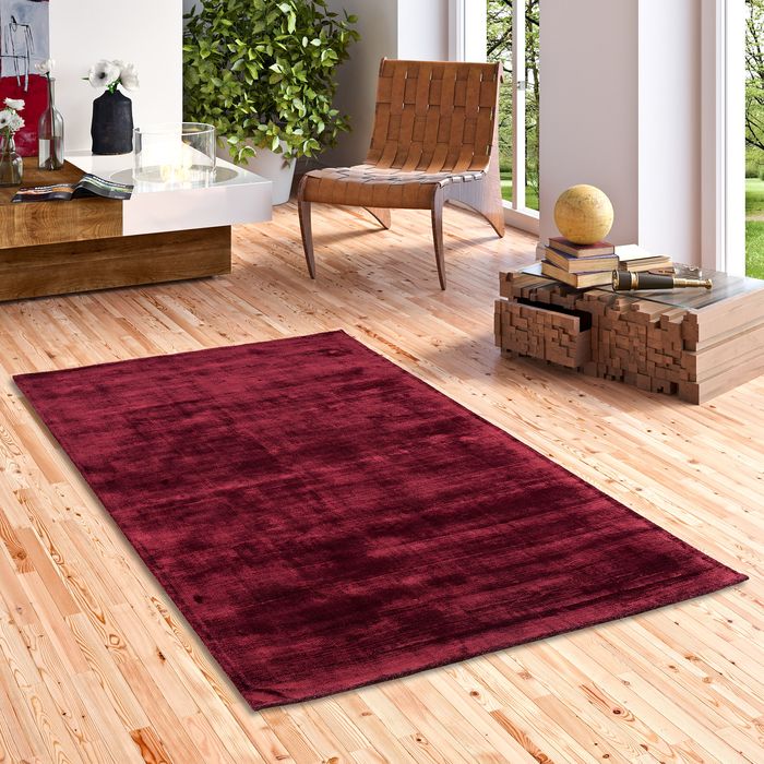 Luxus Designer Teppich Roma Weinrot