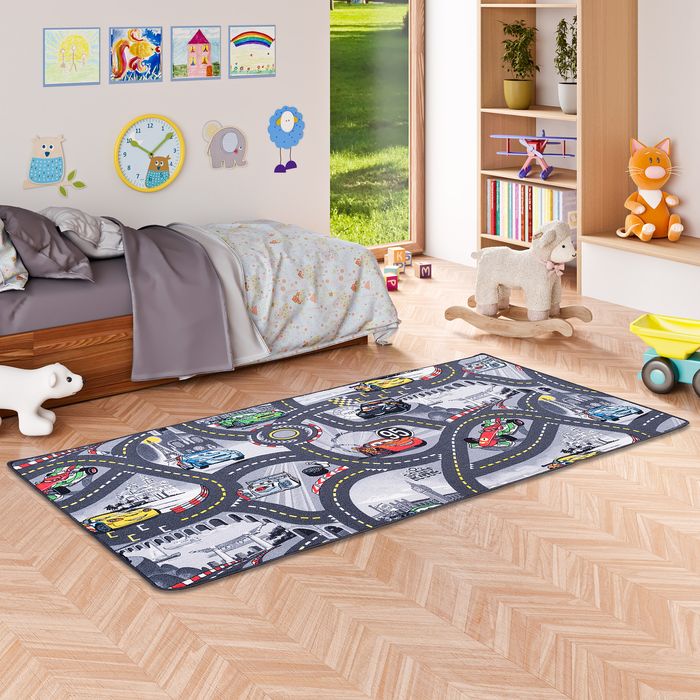 Spiel Kinderteppich Disney Cars Grau
