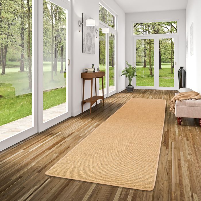 Sisal Natur Läufer Teppich Astra Nuss
