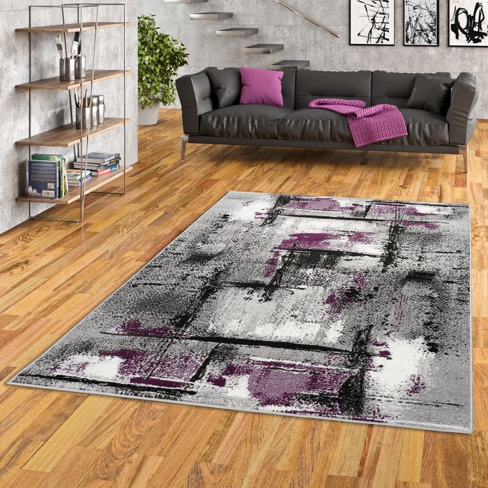 Designer Teppich Samba Modern Purple Urban