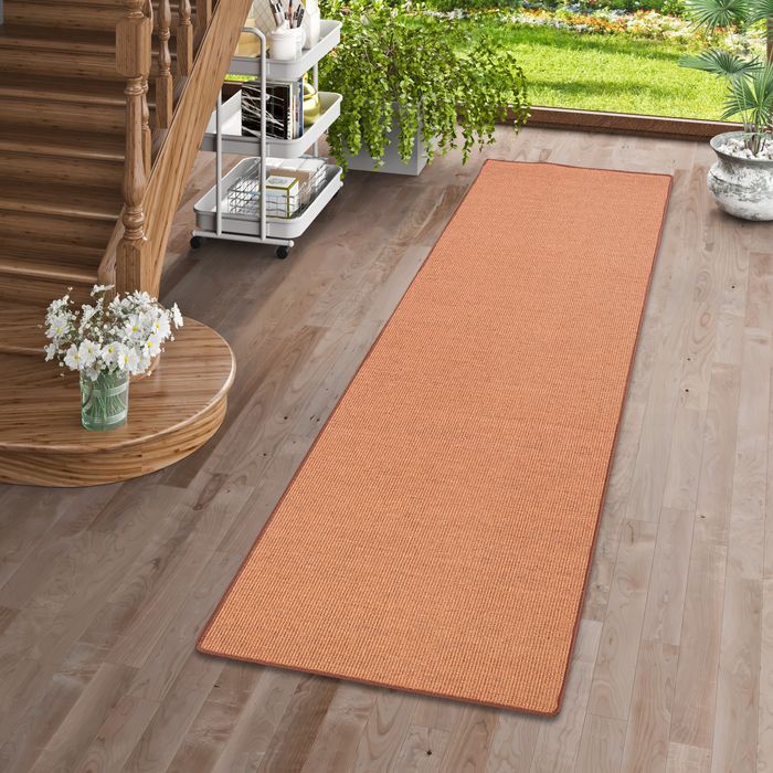 Sisal Natur Läufer Teppich Astra Braun