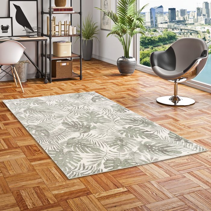 Retro Montana - Tapis de designer - Feuilles Vert Natural 