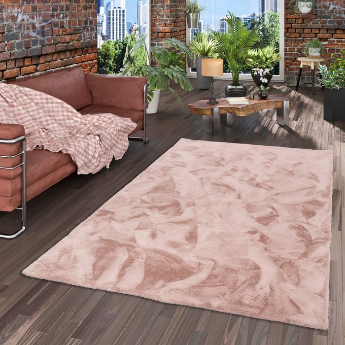 Plush - Tapis de luxe en fourrure synthétique super doux - Vieux Rose