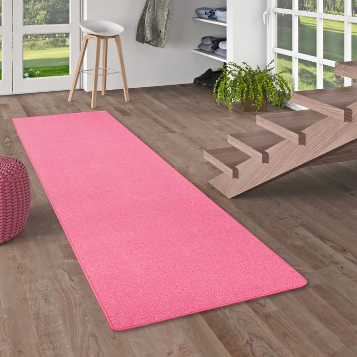 Tapis Coureur Joy Velours Rose