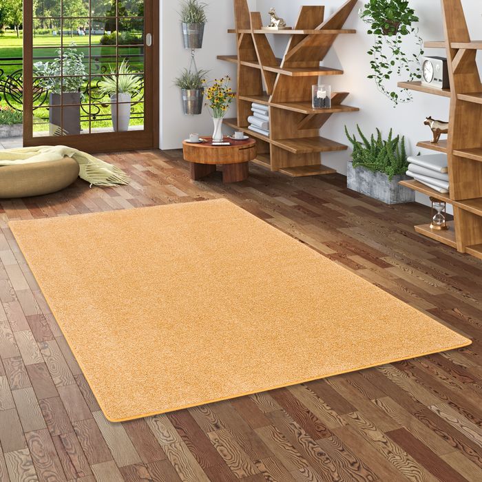 Tapis Shaggy à Poils Longs Cottage Curry
