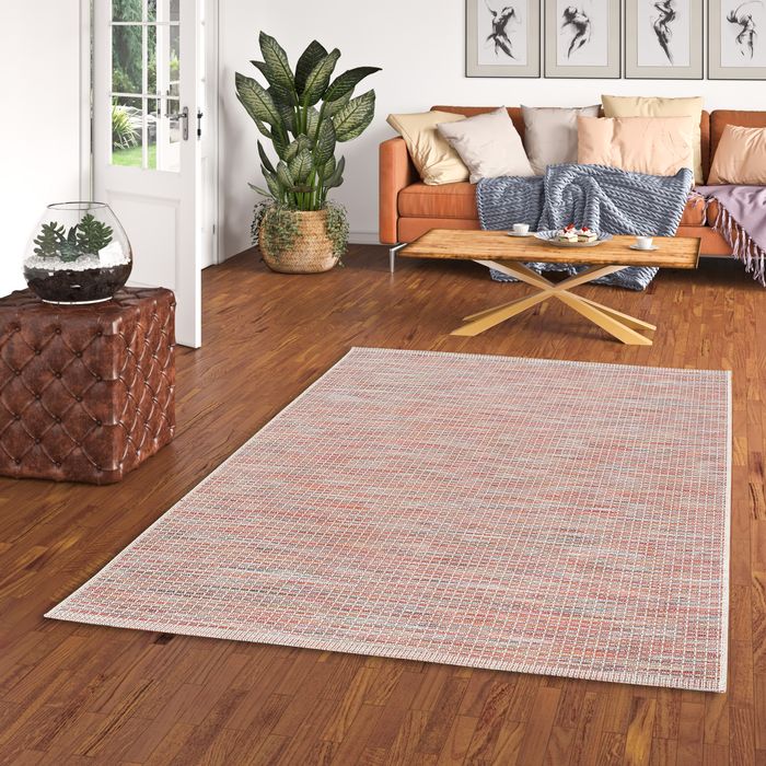 Carmel - Tapis plat d'intérieur/extérieur - Carreaux Terre Cuite Multicolore