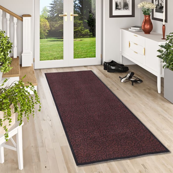 Superclean - Tapis de Cuisine - Tapis Long Couloir - Marron