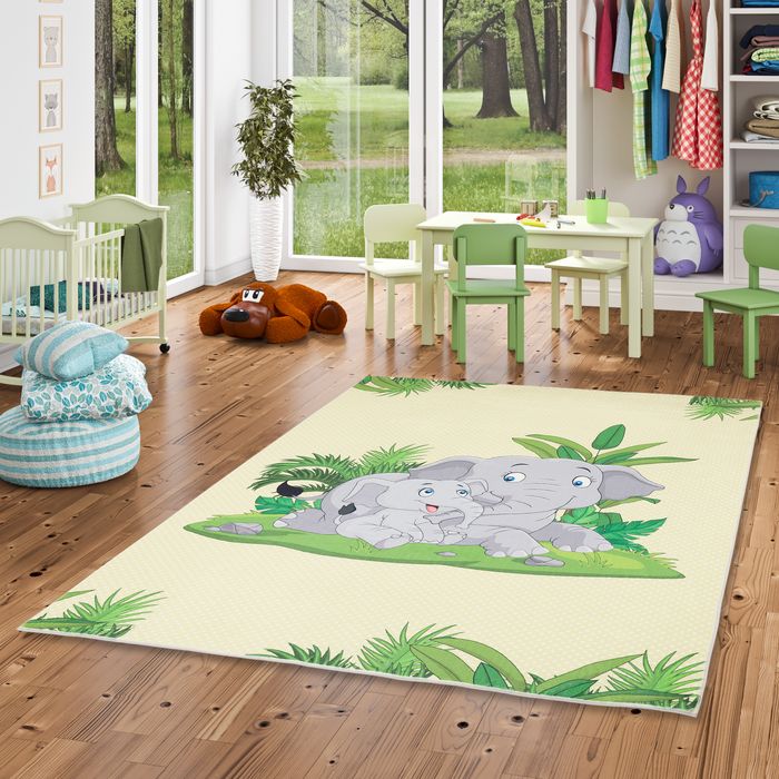 Luxus Super Soft Kinder Fellteppich Plush Kids Elefant