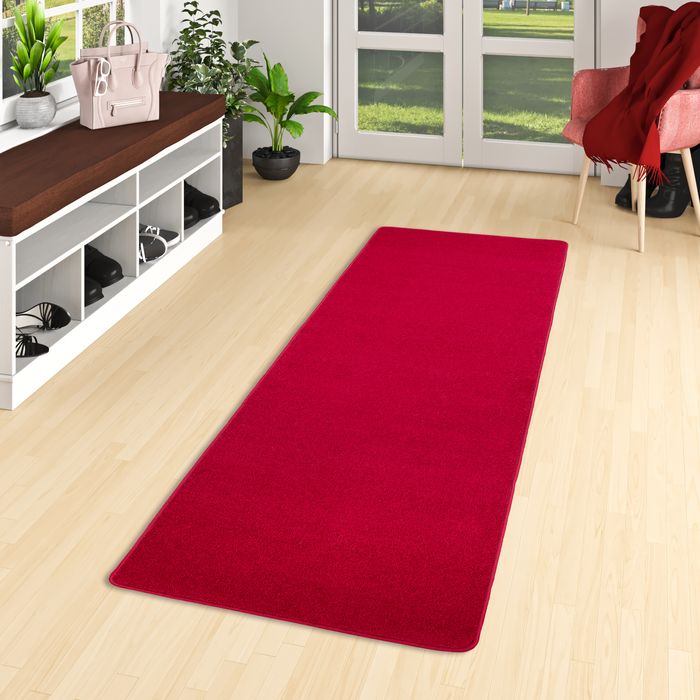 Tapis Coureur Joy Velours Rouge