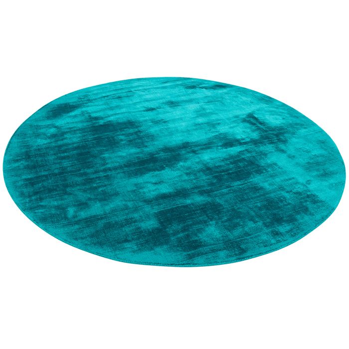 Roma - Tapis de luxe Designer - Pétrole - Rond
