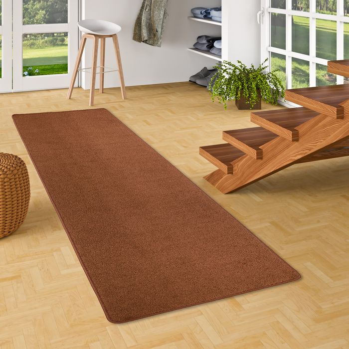 Tapis Coureur Joy Velours Brun