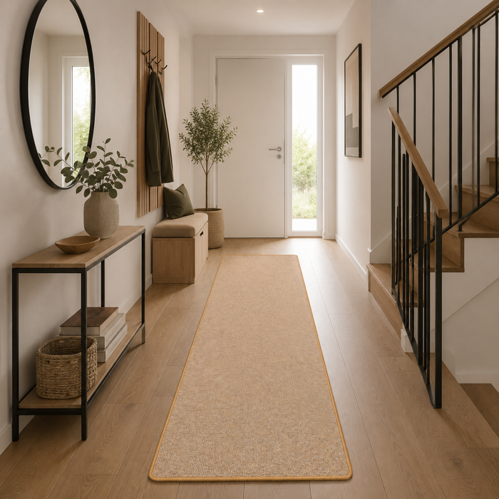 Natur Sisal-Optik Teppich Läufer Taff Nuss