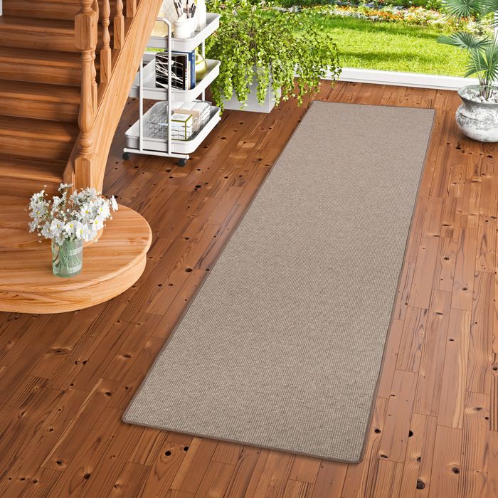 Natur Sisal-Optik Teppich Läufer Taff Braun