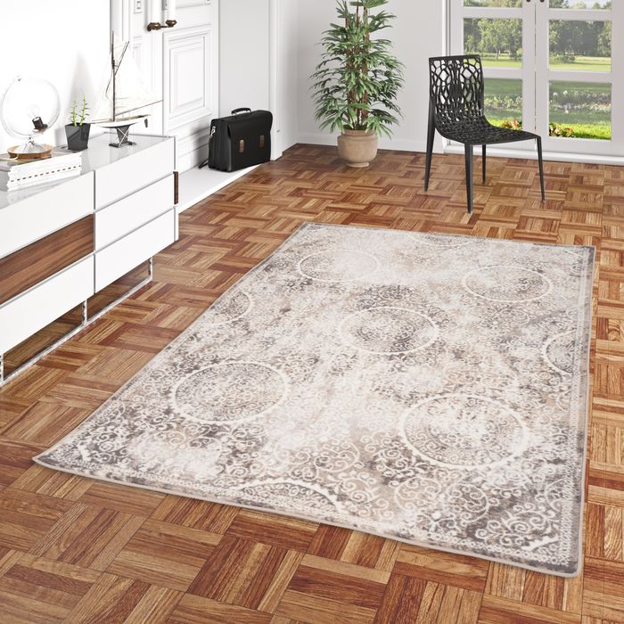 Designer Teppich Tawira Vintage Klassik Beige Barock