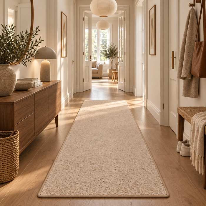 Berbère - Tapis long couloir - Tapis en laine naturelle - Caramel