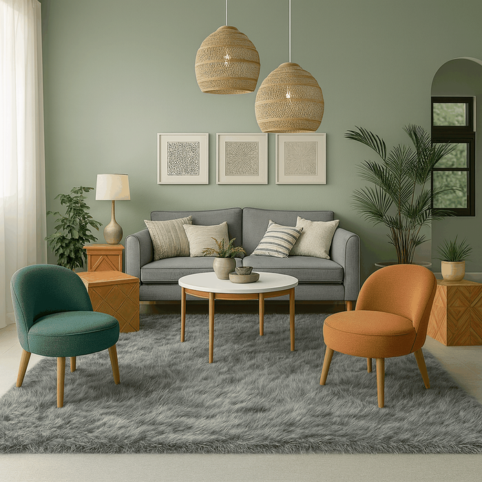 Luxus Super Soft Fellteppich Aspen Grau
