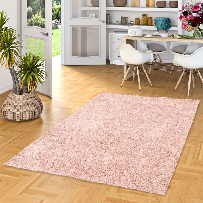 Comfy - Tapis Shaggy à poils longs - Rose Mélange