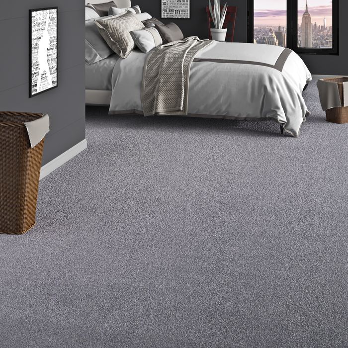 Trend Velours Teppichboden Joy Grau