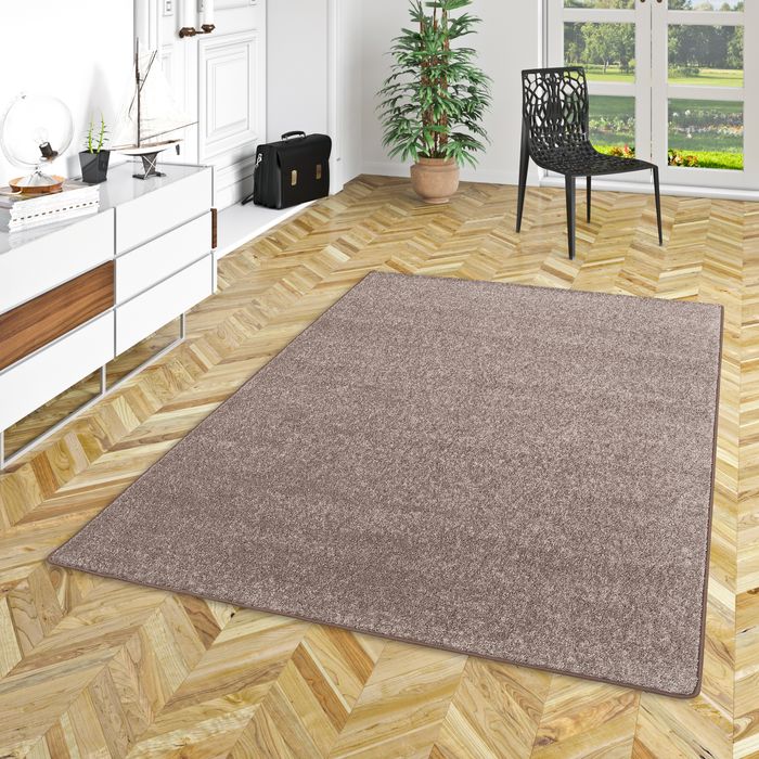 Hochflor Langflor Teppich Cottage Taupe