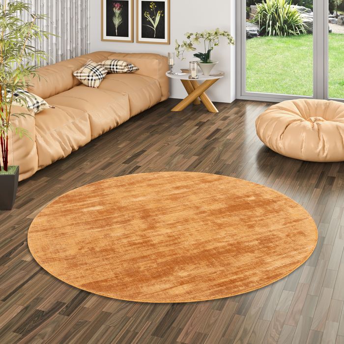 Roma - Tapis de luxe Designer - Terre Cuite - Rond