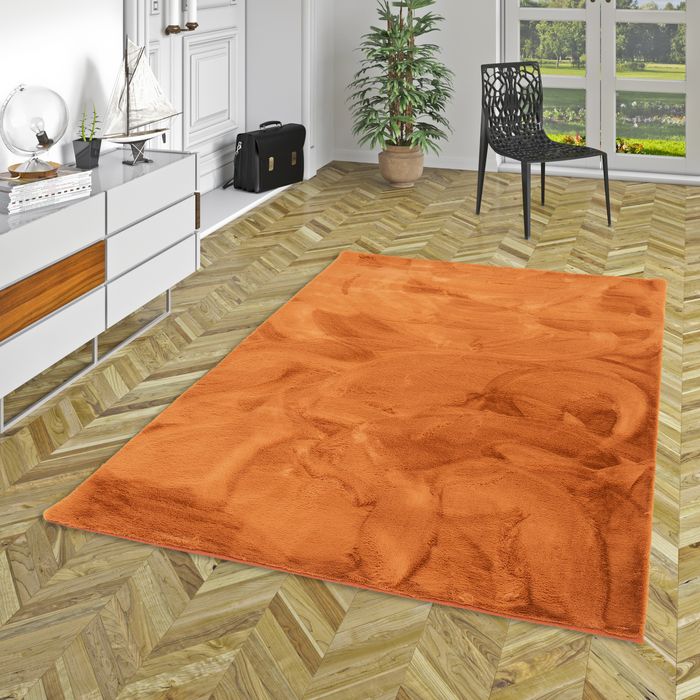 Plush - Tapis de luxe en fourrure synthétique super doux - Caramel