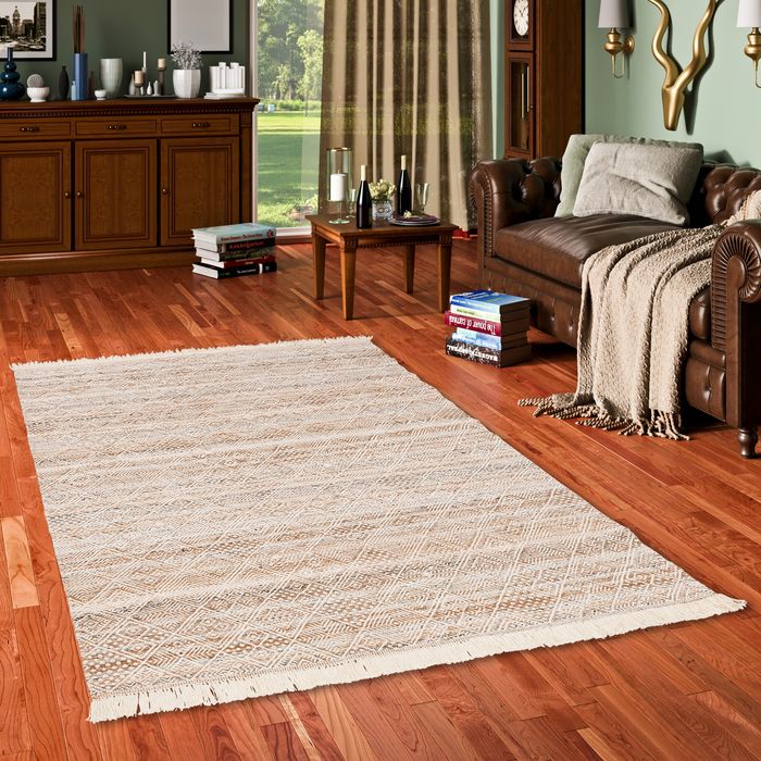 Tapis durable Kelim Fina Marron Trend