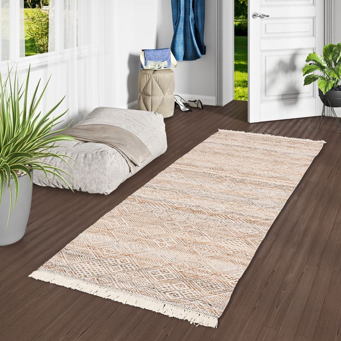 Tapis durable Tapis Kelim Fina Coloré Tendance