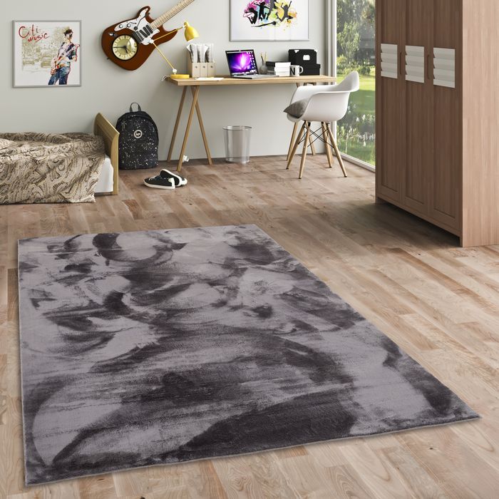 Tapis en fourrure Super Soft pour enfants et adolescents Pearl Kids Anthracite