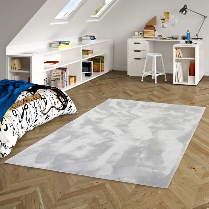 Kinder und Jugend Super Soft Fellteppich Pearl Kids Grau
