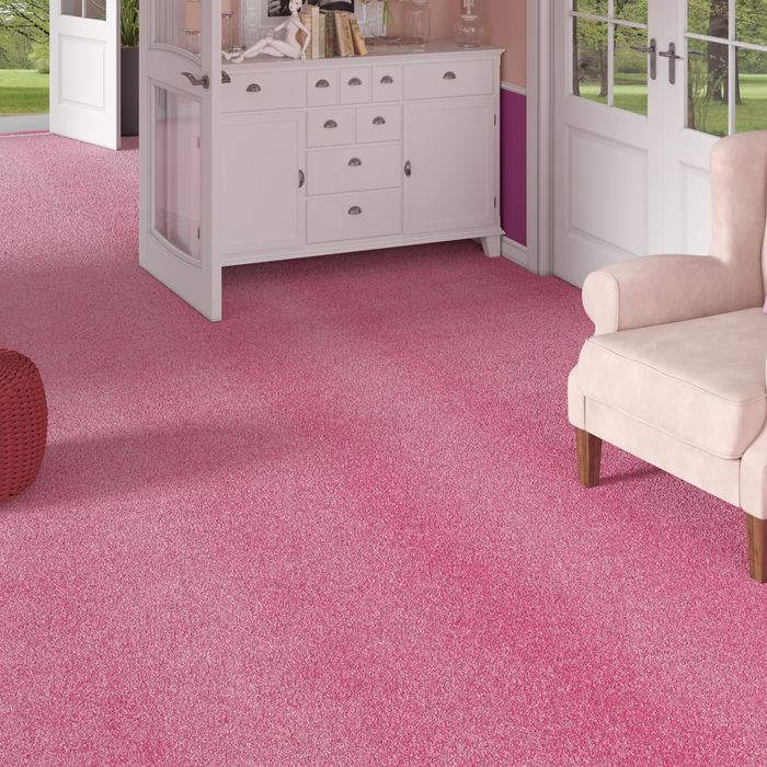 Trend Velours Teppichboden Joy Rosa