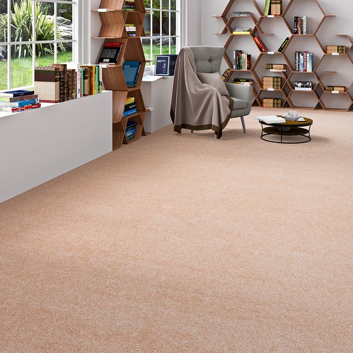 Hochflor Velours Teppichboden Mona Natur