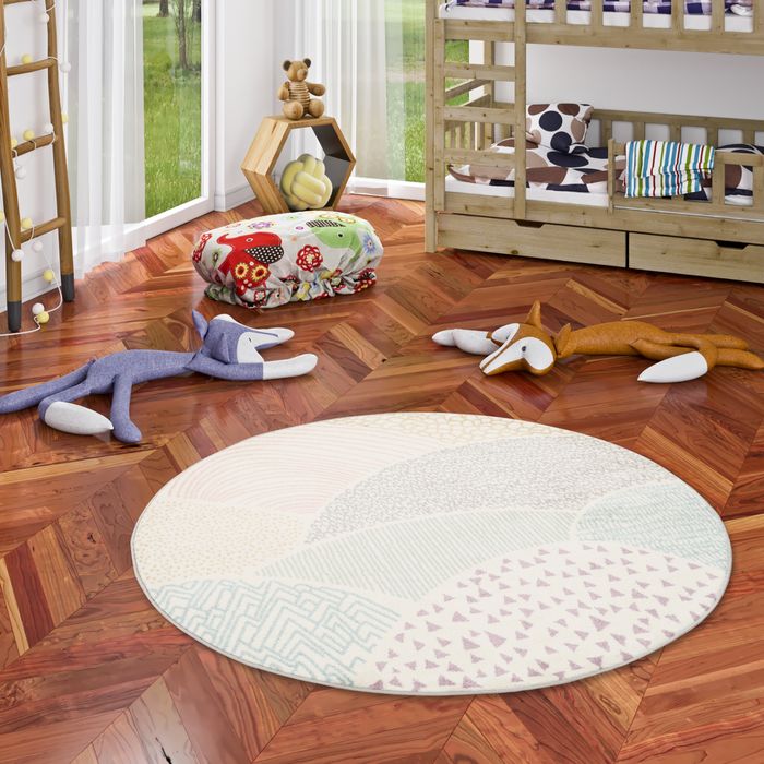 Kinder Teppich Softstar Kids Fantasy Bunt Rund