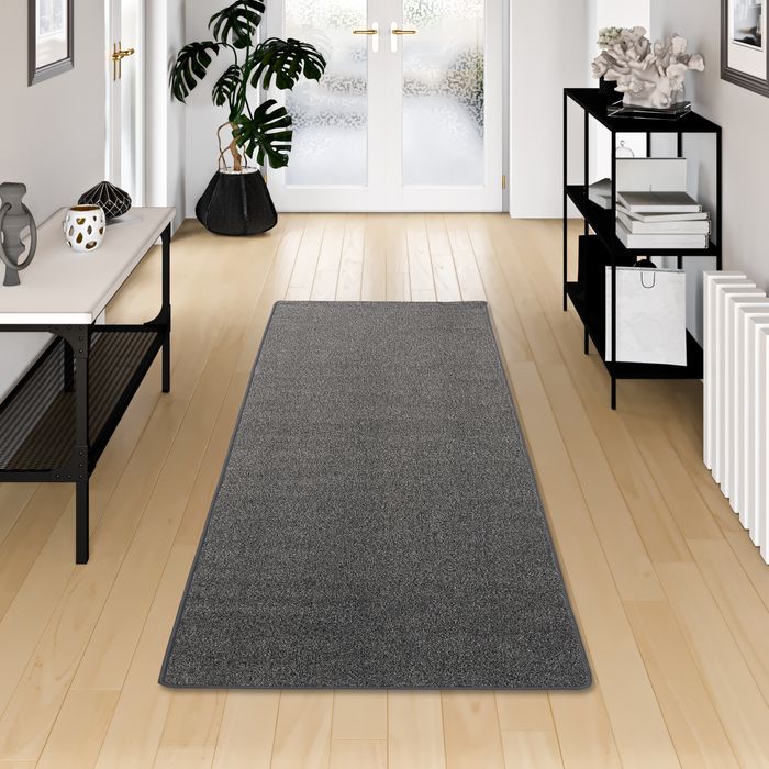 Tapis Coureur Joy Velours Anthracite Chiné